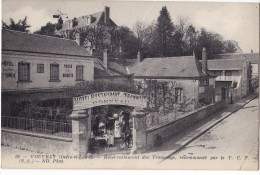 VOUVRAY  -  Hôtel Restaurant Des Tramways Recommandé Par Le T C F. Très Belle Carte. - Vouvray