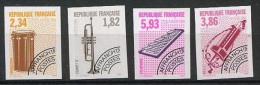 FRANCE Musique, Instruments De Musique, Yvert  PREO N°228/31 NON DENTELE (IMPERFORATE) ** Neuf Sans Charniere. MNH - Música