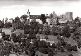 Frauenstein Im Erzgebirge - S/w Blick Auf Schloß & Burgruine - Frauenstein (Erzgeb.)