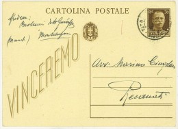 CARTOLINA POSTALE  - ANNO 1942 - PROPAGANDA DI GUERRA - VINCEREMO - RECANATI - MARINO CINGOLANI - - Propagande De Guerre