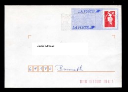 France Entier Env. Briat Voyagé Flamme Seignosse 22-08-1994 Agr. 998 Pas De Lot - Standard Covers & Stamped On Demand (before 1995)