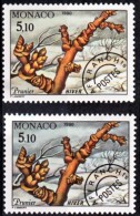 Monaco Préo 109 Variété Fond Jaune Et Fond Gris Prunier Neuf ** TB  MNH Sin Charnela - Plaatfouten En Curiosa