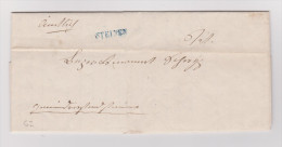Heimat SZ Steinen 1855-02-10 Blau 1-Zeiler BOM >-Schwyz - 1843-1852 Federal & Cantonal Stamps
