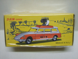 DAN-TOYS DINKY CITROEN ID 19 Break RTL Rouge (T En Damier) Réf. DAN-055 1/43 - Neuf En Boîte - Dinky