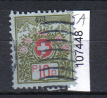 Schweiz, Portofreiheit, Zst. 5A / Mi. 5I O - Portofreiheit