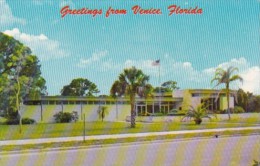 Florida Greetings From Venice Showing Municipal Office Building 67 - Venice