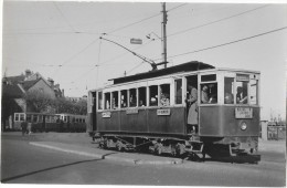 CLERMONT FERRAND (80) Photographie Format Cpa Tramway électrique Salins Jaude Gare Gros Plan - Clermont Ferrand