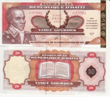 HAITI   20    Gourdes  Commemorative Issue  P271   2001   UNC - Haïti