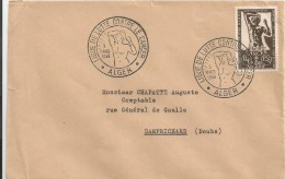 Enveloppe Avec BT Lutte Contre Le Cancer - Alger - 3 Mars 1956 - FDC