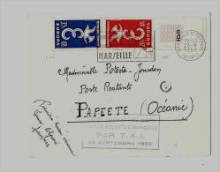 13 – Bouches Du Rhône -  « MARSEILLE »LSI – Tarif P.A. « OCEANIE » à 55F. (10.5.1958 - 1927-1959 Briefe & Dokumente