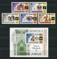 Dominica 1977. Yvert 512-16 + Block 42 ** MNH. - Dominica (...-1978)