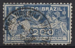 Brasilien 1906 3. Panamerikanischer Kongreß 162 Gestempelt - Usati