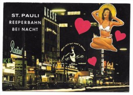 HAMBURG - ST. PAULI - REEPERBAHN BEI NACHT - Mitte