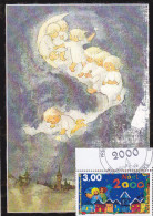 Carte-Maximum St PIERRE Et MIQUELON N° Yvert 726 (NOËL) Obl Sp Ill 1er Jour - Cartoline Maximum