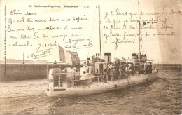 POSTE A CHERBOURG CONTRE TORPILLEUR FLAMBERGE  G.F. - Guerra