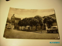 LÖBEJÜN  KARL LOEWE DENKMAL , STREET VIEW , AUTOMOBILE  ,   POSTCARD , 0 - Wettin