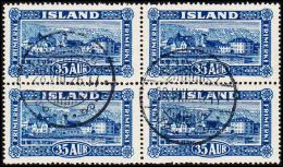 1925. Views And Buildings. 35 Aur Blue 4-Block. (Michel: 117) - JF191590 - Unused Stamps