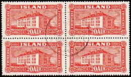 1925. Views And Buildings. 20 Aur Red 4-Block. (Michel: 116) - JF191589 - Neufs