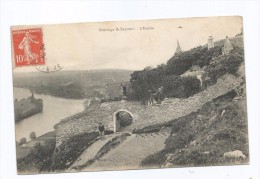 Cp ,  78 , LIMAY , Ermitage SAINT SAUVEUR , L'entrée , Animée , Voyagée - Limay