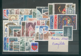 France - 1966 - Année Complète Garantie Sans Charniéres Luxe ** 1er Choix Fraicheur Postale - 1960-1969