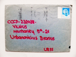 Cover Sent From Romania To Lithuania 1983 Arta Populara Folk Art Ceramics - Lettres & Documents