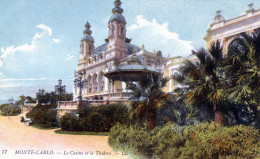 Monte-Carlo. Le Casino Et Le Théâtre - Operahuis & Theater