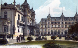 Monte-Carlo. Le Casino Et L'Hotel De Paris - Hôtels