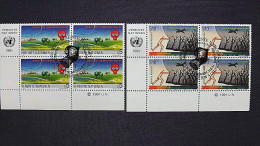 UNO-Wien 119/0 Oo/FDC-cancelled Eckrandviererblock ´C´, Verbot Von Chemischen Waffen - Gebraucht