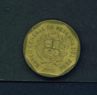 PERU  -  2004  20c  Circulated Coin - Pérou