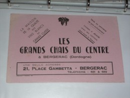 BUVARD Publicitaire  BLOTTING PAPER   - Les Grands Chais Du Centre à BERGERAC - Liquor & Beer