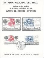 España Hoja Recuerdo 1982 HR Europa - Feuillets Souvenir