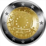 Estland - Estonia  2015    2 Euro Commemo 30 Jaar Europese Vlag (gezamelijke Munt)   UNC Uit De Rol  UNC Du Rouleaux !! - Estonie