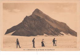Cpa - Montagne - Alpinisme - L'Oldenhorn Et Le Glacier Du Zanfleuron - Petite Animation - Mountaineering, Alpinism