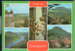 Königstein - Mehrbildkarte - Sächsische Schweiz - Koenigstein (Saechs. Schw.)