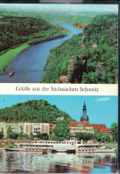 Bad Schandau - Blick Von Der Bastei Elbwärts - Sächsische Schweiz - Bad Schandau