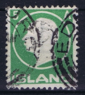 ICELAND: Mi Nr 69 Used 1912  Cancel  Scotland UK   EDENBURUGH - Gebruikt