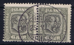 ICELAND: Mi Nr 38  Used  1902  Pair - Oblitérés