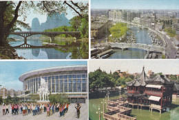 CHINE    Quatre Cartes Postales    Dos Divisé    Non Circulé   Shanghaî Et Suzhou - Autres & Non Classés