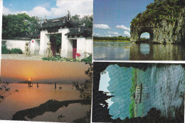 CHINE  CHINA     Quatre Cartes Postales    Dos Divisé    Non Circulé - Altri & Non Classificati