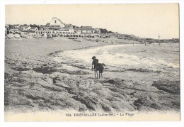 Cpa: 44 PREFAILLES (ar. Saint Nazaire) La Plage (animée) N° 104 - Préfailles