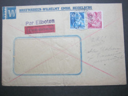 1949, Eilbrief Aus  Heidelberg Mit Marken Der Alten Währung ! - Other & Unclassified