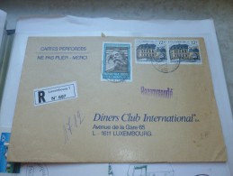 Lettre  1992 Luxembourg Cachet Luxembourg Recommandé - Brieven En Documenten