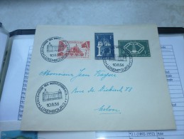 Lettre  Luxembourg 1956 Premier Jour 511/13 - Brieven En Documenten