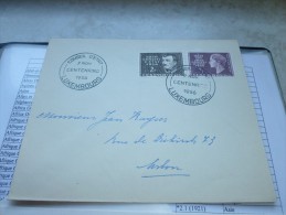 Lettre  Luxembourg 1956 Premier Jour Conseil D'état - Brieven En Documenten