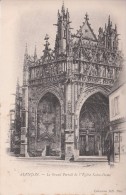 Cp , 61 , ALENÇON , Le Grand Portail De L'Église Notre-Dame - Alencon