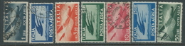 1945-46 ITALIA USATO POSTA AEREA DEMOCRATICA 7 VALORI - U21-9.1 - Airmail