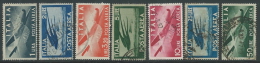 1945-46 ITALIA USATO POSTA AEREA DEMOCRATICA 7 VALORI - U21-9.3 - Airmail