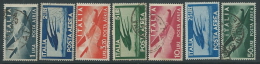 1945-46 ITALIA USATO POSTA AEREA DEMOCRATICA 7 VALORI - U22-2.1 - Poste Aérienne