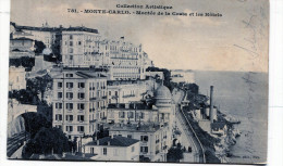 Monte-Carlo. Montée De La Costa Et Les Hôtels - Hoteles