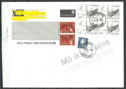 DENMARK Dänemark 2016 Brief Nach Estland 4-Block Wiking Ship Etc - Lettres & Documents